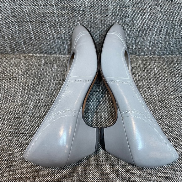 Salvatore Ferragamo Grey Classic Heels Womens Sz 5.5 - Picture 4 of 10